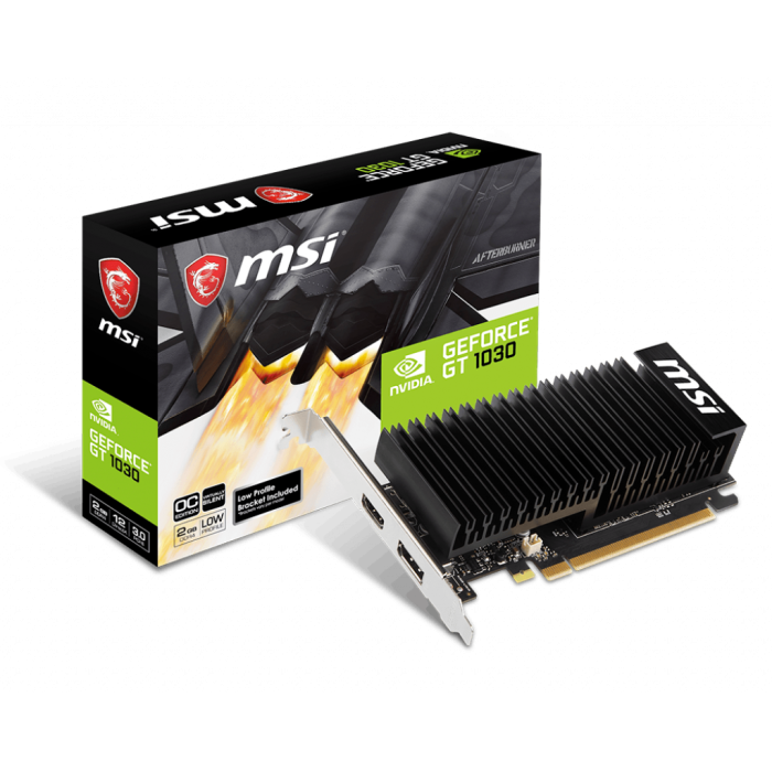 MSI GEFORCE GT1030 2GHD4 LP OC 2GB DDR4 64BIT 1XHDMI 1XDP EKRAN KARTI