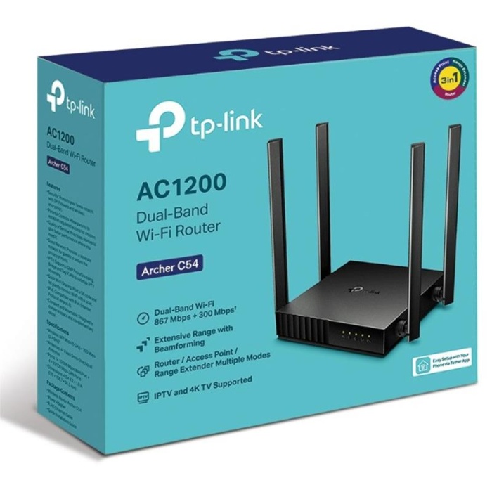 TP-LINK ARCHER C54 AC1200 KABLOSUZ DUAL BAND ROUTER