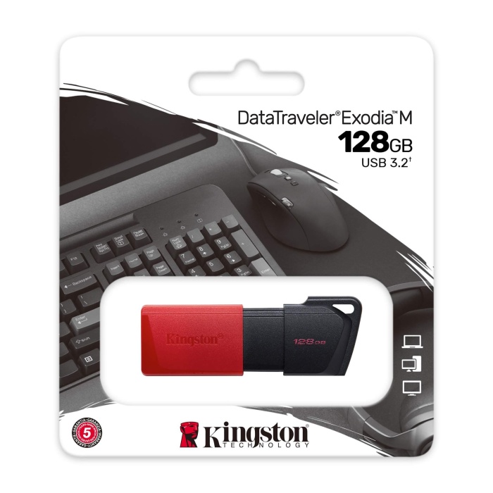 KİNGSTON DATATRAVELER EXODİA M DTXM 128GB USB 3.2 GEN 1 FLASH BELLEK