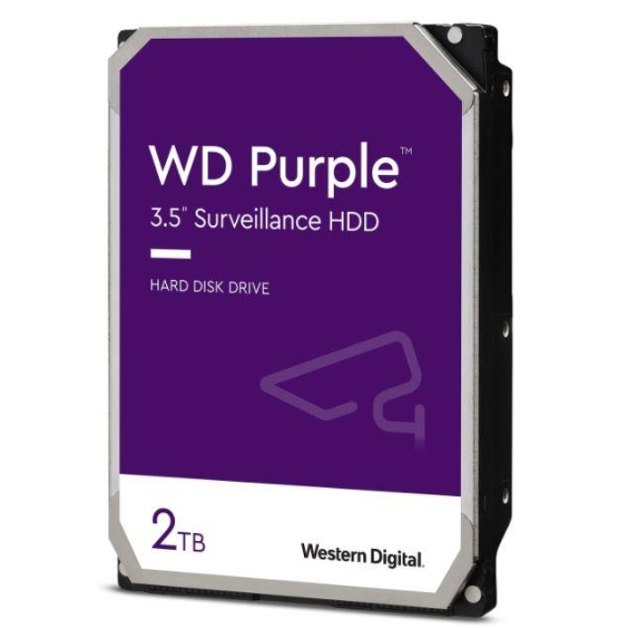 2 TB WD 3.5 PURPLE SATA3 5400RPM 64MB 7/24 GUVENLIK WD22PURZ