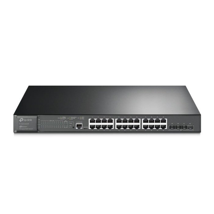 TP-LINK OMADA TL-SG3428XMP 24 PORT POE+ GIGABIT 4X10GE SFP+ L2+ 384W YÖNETİLEBİLİR RACKMOUNT SWITCH