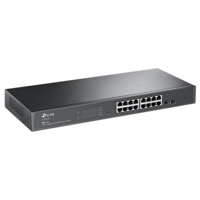 TP-LINK TL-SG2218 16 PORT GIGABIT+2 SFP YONETILEBILIR RACMOUNT JETSTREAM SWITCH