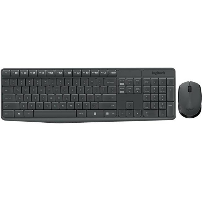 LOGITECH MK235 TÜRKÇE KABLOSUZ KOYU GRI Q KLAVYE MOUSE SET