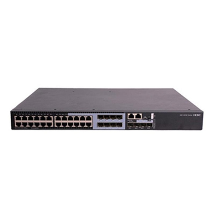 H3C 9801A1MM LS-5130S-28S-PWR-HI-GL 24 PORT GIGABIT+4X10GB SFP UPLINK CONSOLE PORT YÖNETİLEBİLİR 720W POE