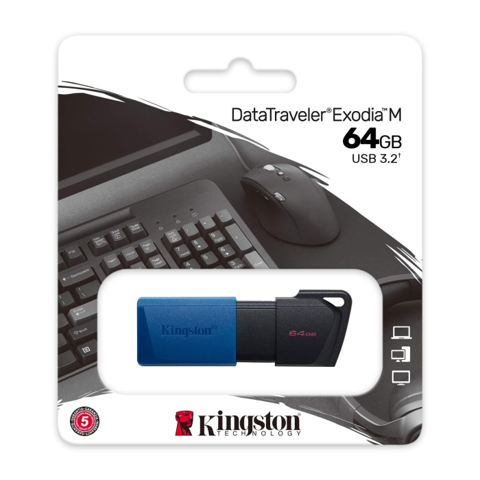 KİNGSTON DATATRAVELER EXODİA M DTXM/64GB 64GB USB 3.2 GEN 1 FLASH BELLEK