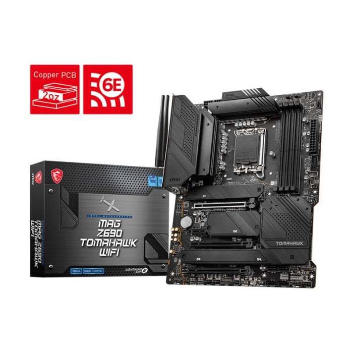 MSI MAG Z690 TOMAHAWK WIFI DDR5 6400MHZ 1XHDMI 1XDP 4XM.2 USB 3.2 1700P ATX