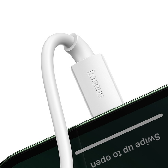 Baseus Simple Wisdom USB to iPhone Lightning Hızlı Data Şarj Kablosu 2.4a 1m