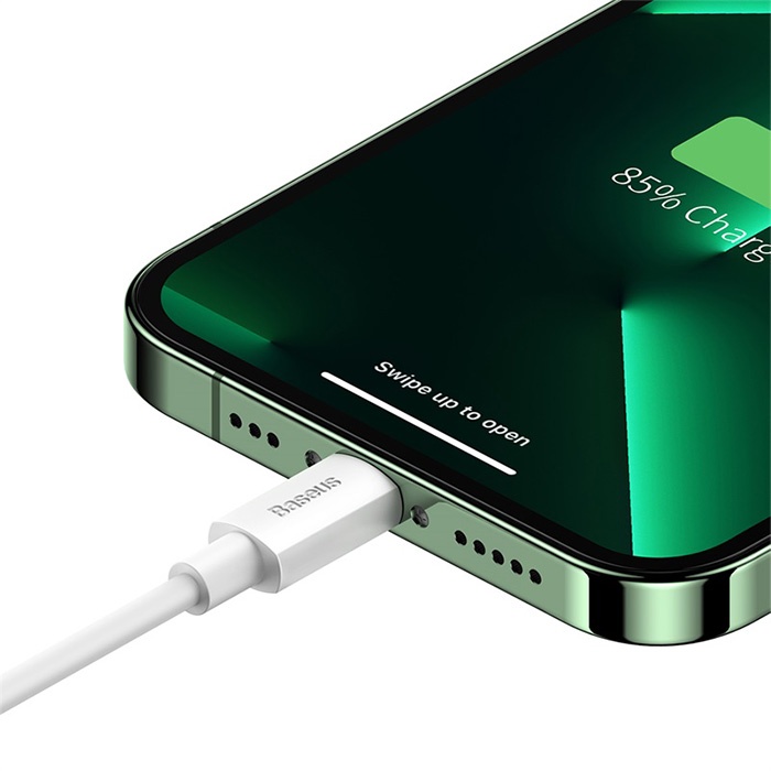 Baseus Simple Wisdom USB to iPhone Lightning Hızlı Data Şarj Kablosu 2.4a 1m
