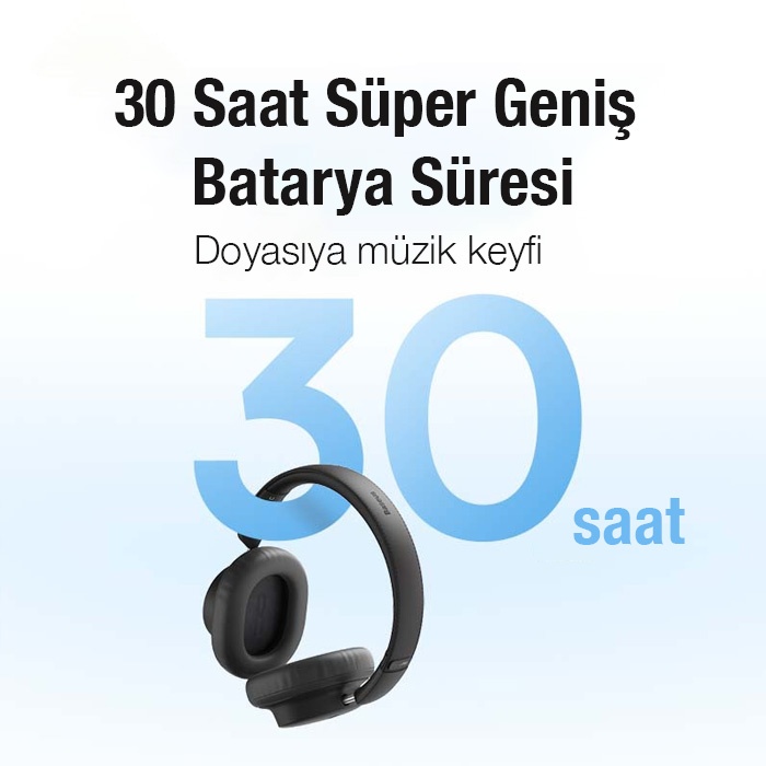 Baseus Bowie D03 Gürültü Engelleyici Kulaküstü Kablosuz Bluetooth 5.3 Kulaklık