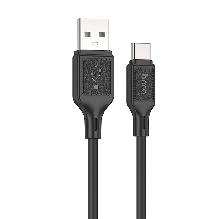 HOCO X90 USB to Type-C 3A Silikon Hızlı Şarj ve Data Kablosu