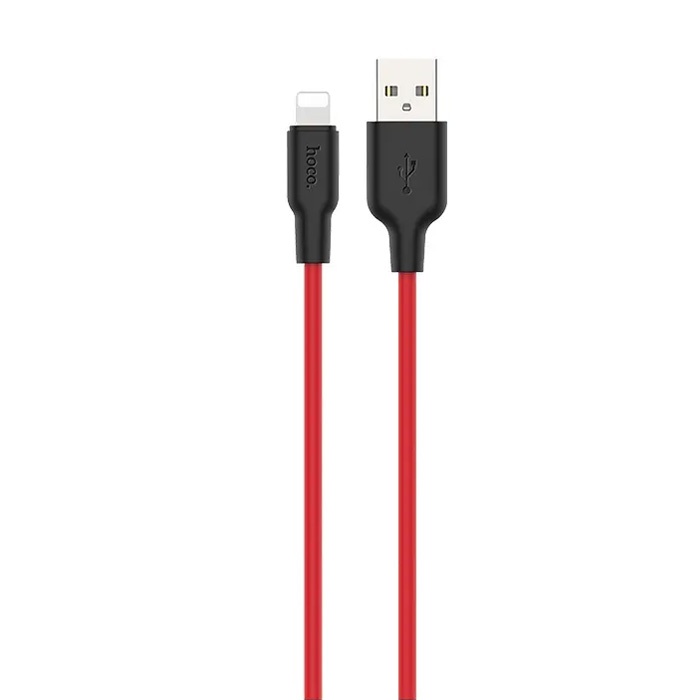 HOCO X21 Plus USB to iPhone Lightning Silikon Hızlı Şarj ve Data Kablosu