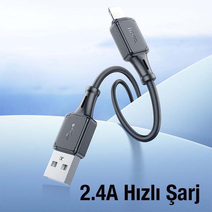 HOCO X101 USB to iPhone Lightning 2.4A Hızlı Şarj ve Data Kablosu