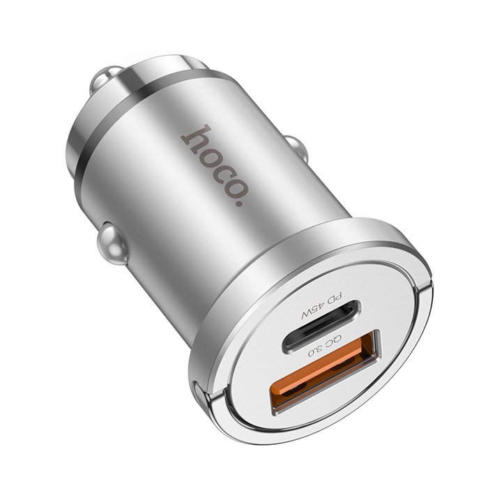 HOCO NZ10 PD45W+QC3.0 USB + Type-C Araç Çakmaklık Hızlı Şarj Aleti