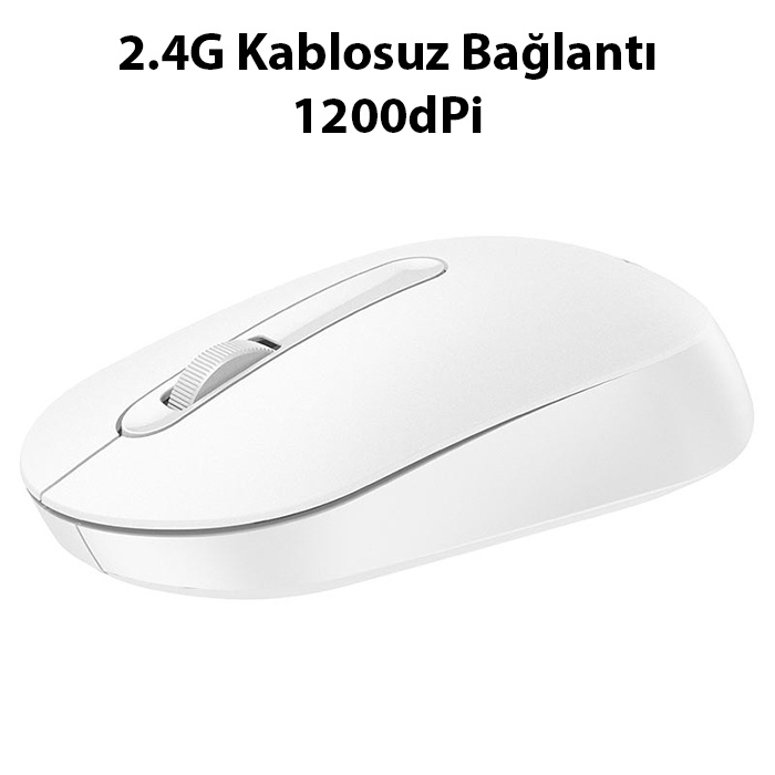 HOCO GM14 Platinium 1200dPi 2.4G Bluetooth Kablosuz Optik Mouse