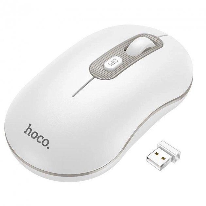 HOCO GM21 Platinium 1600dPi 2.4G Bluetooth Kablosuz Optik Mouse