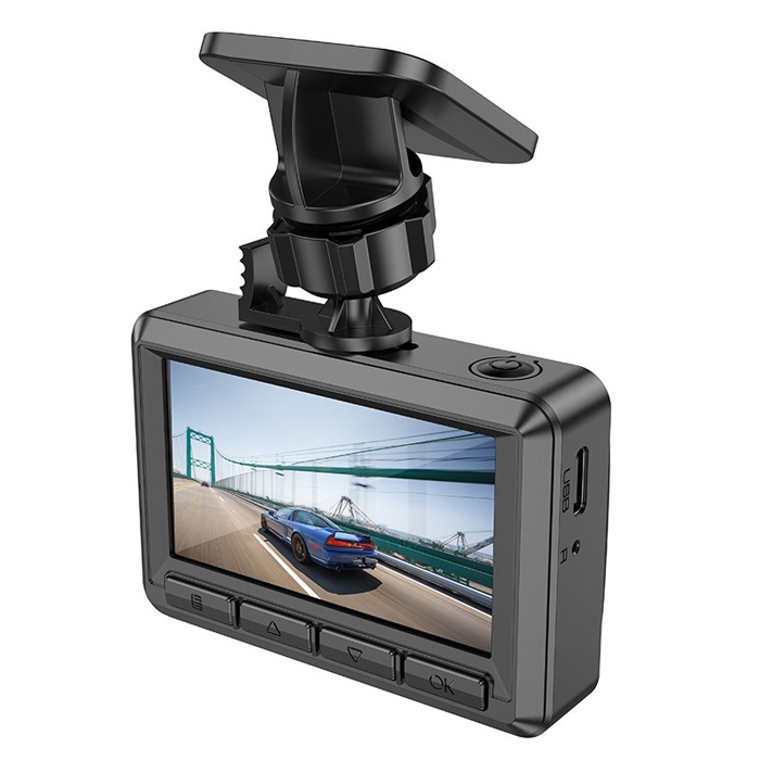 HOCO DV2 Dijital Ekran 1080P Araç DVR Sürüş Kaydedici Kamera