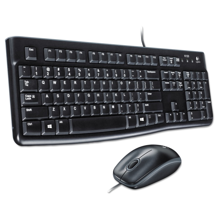 LOGITECH MK120 TÜRKÇE KABLOLU USB STANDART SİYAH Q KLAVYE MOUSE SET