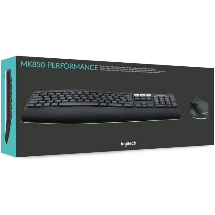 LOGITECH MK850 TÜRKÇE KABLOSUZ MULTİMEDYA SİYAH Q KLAVYE MOUSE SET