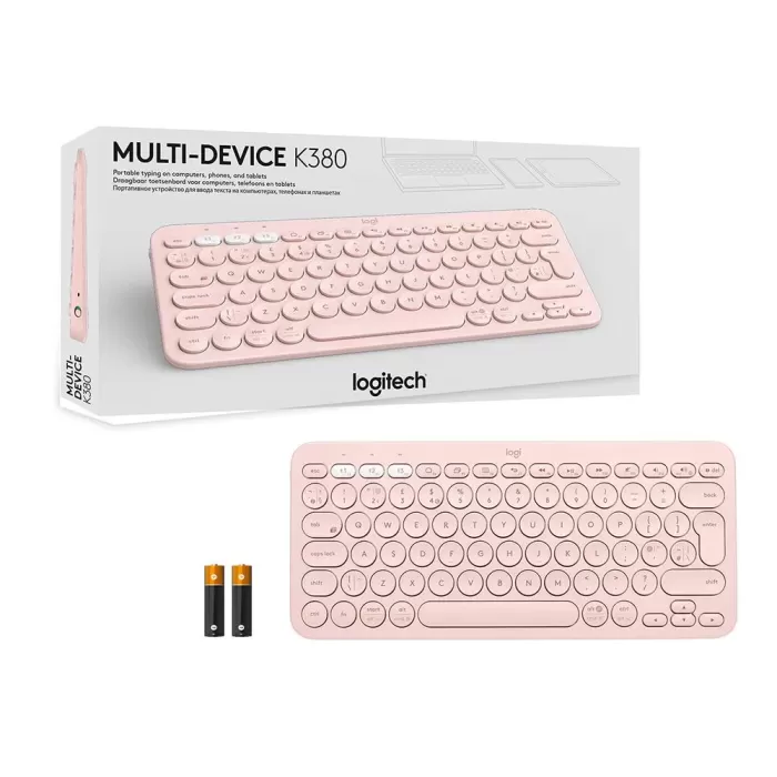 LOGITECH K380 MULTI-DEVICE BLUETOOTH(R) KLAVYE ROSE 920-010067