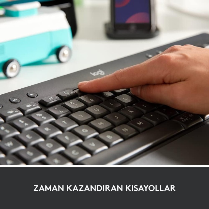 LOGITECH K650 Q MULTİMEDYA KABLOSUZ KLAVYE SİYAH 920-010919