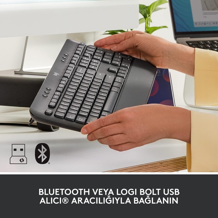 LOGITECH K650 Q MULTİMEDYA KABLOSUZ KLAVYE SİYAH 920-010919