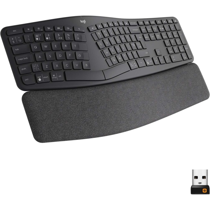 LOGİTECH K860 ERGONOMİK BİLEK DESTEKLİ TAM BOYUTLU KABLOSUZ TÜRKÇE KLAVYE - SİYAH