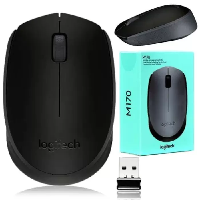 LOGITECH M170 KABLOSUZ OPTİC SİYAH MOUSE