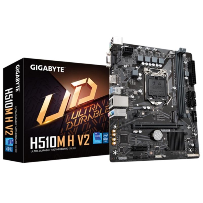 GIGABYTE H510M-H-V2 DDR4 3200MHZ 1XVGA 1XHDMI 1XM.2 USB 3.2 MATX 1200P ANAKART