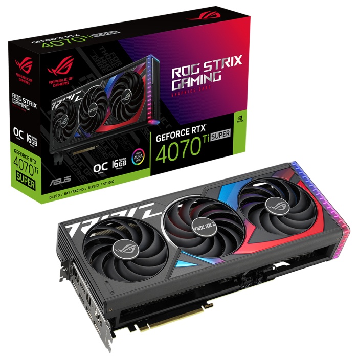 ASUS GEFORCE ROG-STRIX-RTX4070TIS-O16G 16GB GDDR6X 256BIT 2XHDMI 3XDP EKRAN KARTI