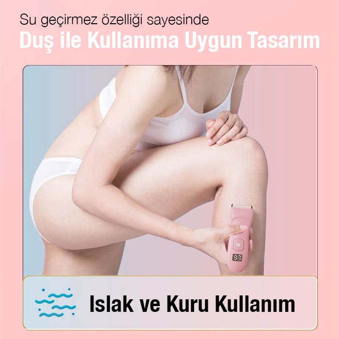 EZERE Saç sakal vücut tıraş makinesi Su Geçirmez Dijital Göstergeli