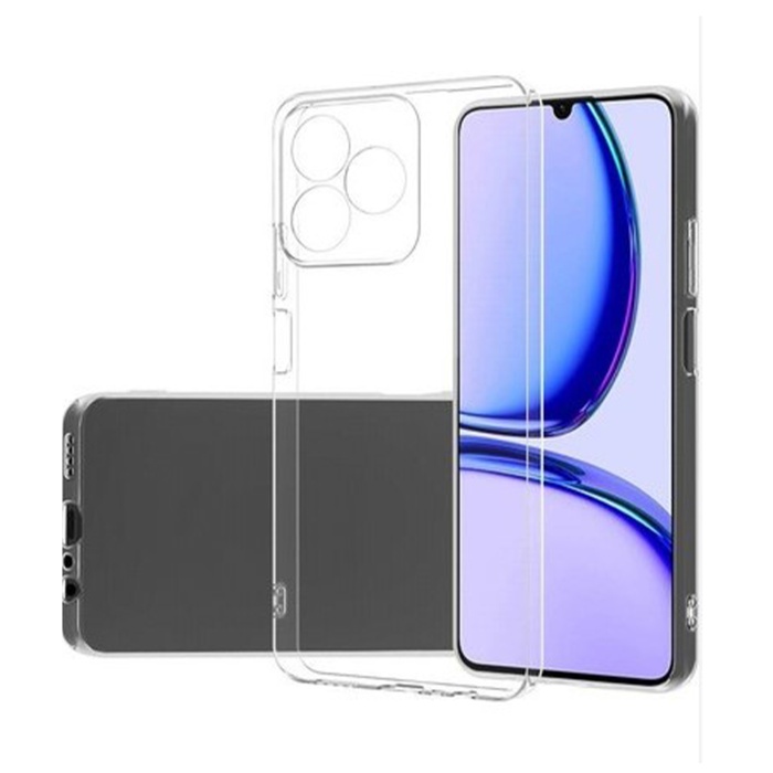 Realme C53 Lüx Seri Kamera Korumalı Şeffaf Silikon Kılıf