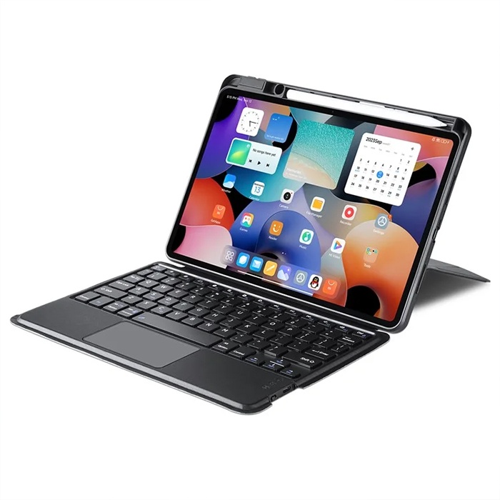 DUX DUCIS Xiaomi Pad 6-6 Pro Ayrılabilir Bluetooth Klavye Touchpad PU Deri Kılıf