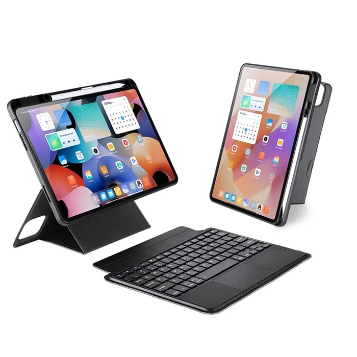 DUX DUCIS Xiaomi Pad 6-6 Pro Ayrılabilir Bluetooth Klavye Touchpad PU Deri Kılıf