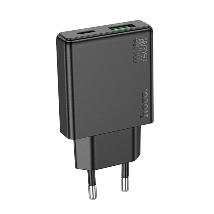 Hoco N38 Delgado PD20W + QC3.0 Hızlı Şarj Adaptörü