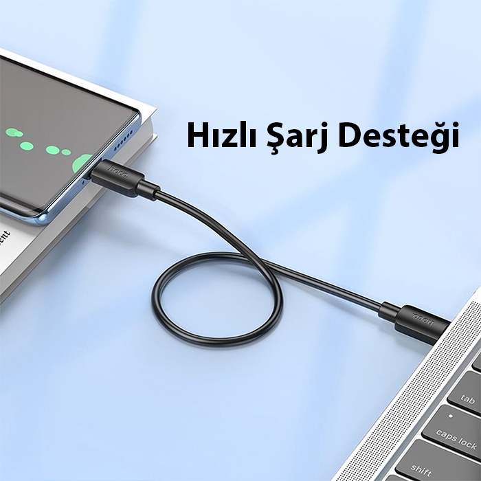 HOCO X96 Hyper 60W Type-C to Type-C Hızlı Şarj Ve Data Kablosu