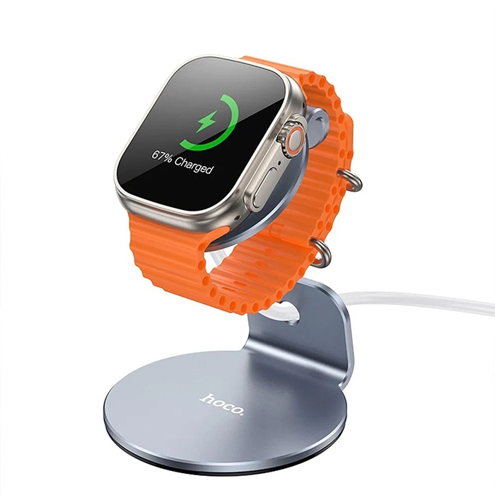 HOCO HD7 iWatch-Apple Watch için Alüminyum Alaşımlı Masaüstü Şarj Standı