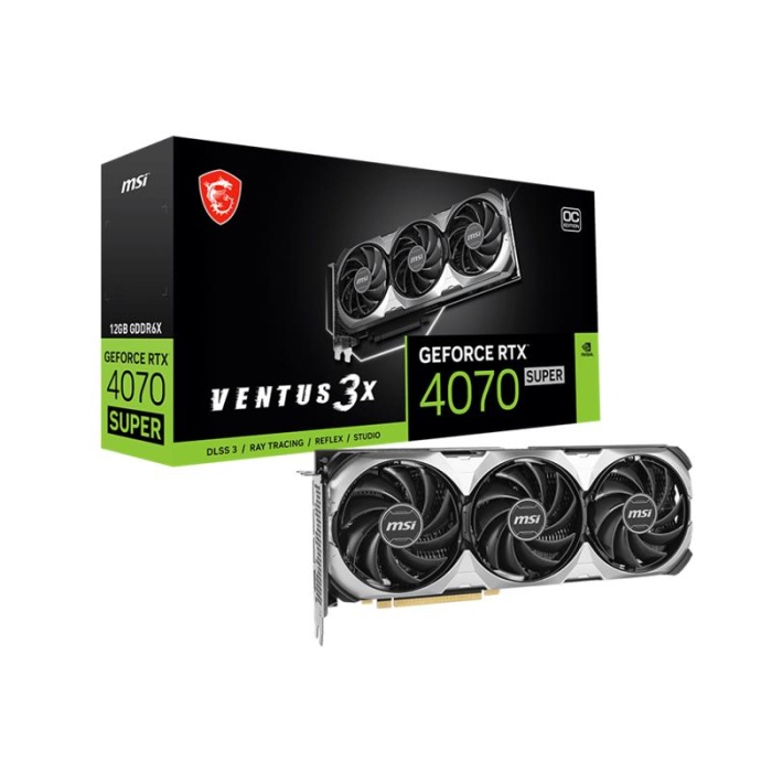 MSI GEFORCE RTX4070 SUPER 12G VENTUS 3X OC 12GB GDDR6X EKRAN KARTI