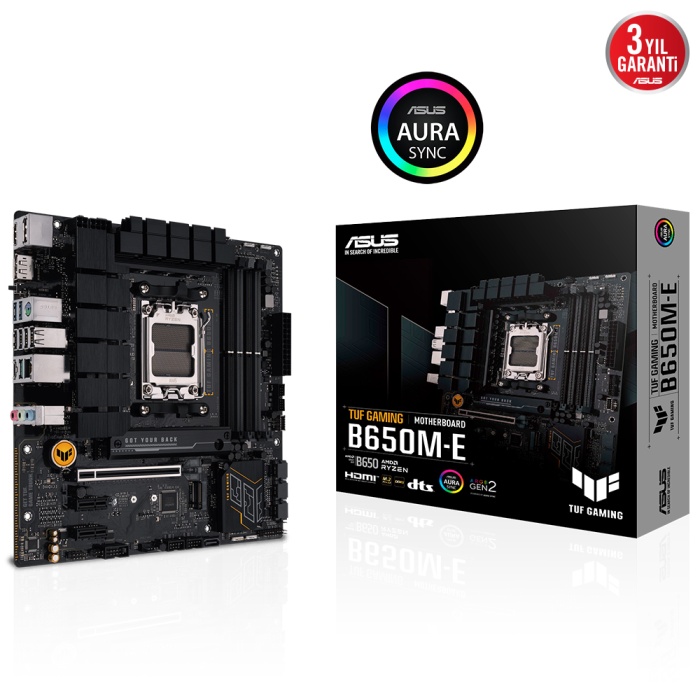 ASUS TUF GAMİNG B650-E DDR5 6400MHZ Wİ-Fİ AMD AM5 DDR5 ATX ANAKART