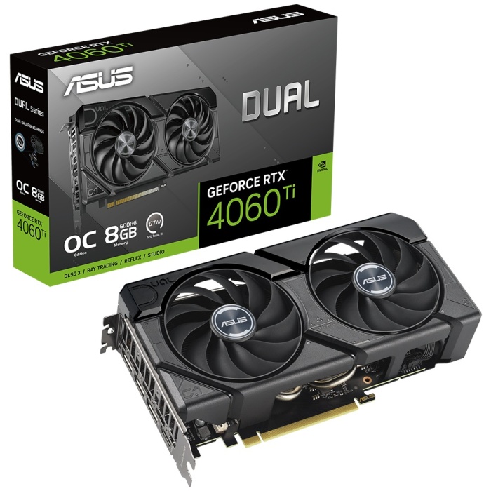 ASUS GEFORCE DUAL-RTX4060TI-O8G-EVO 8GB GDDR6 128BIT 1XHDMI 3XDP EKRAN KARTI