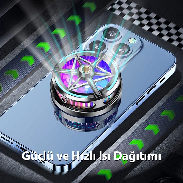 S6 Manyetik Cep Telefon Soğutma Fanı Radyatör Soğutucu