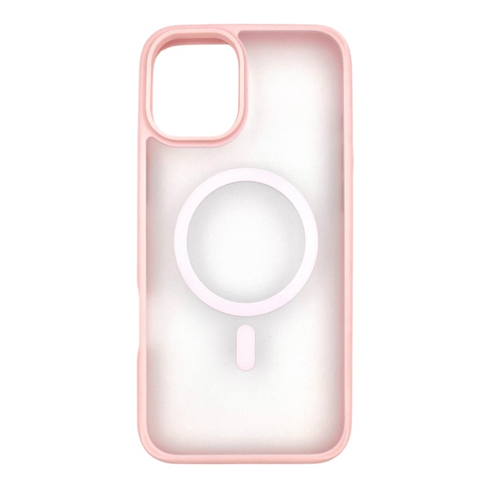 Apple iPhone 16 Uyumlu N-Series 057 Arka Koruma Kılıf (Pembe)