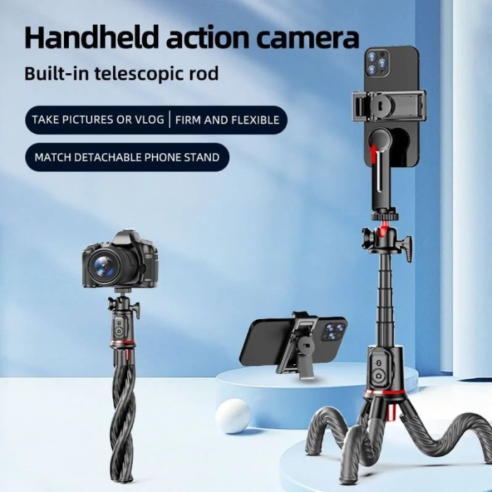 RTAKO C03 Ahtapot Uzatılabilir Tripod Selfie Çubuğu