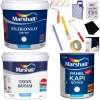 Marshall Özel Mat Duvar Boyası 15LT=20KG+Tavan Boyası 6LT=10Kg+Panel Kapı Boyası 2,5LT Beyaz+SET