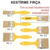 Kestirme Fırça No=1.5-1. Kalite-Su Bazlı Boyalarda Kullanabilirsiniz-Tüy Dökmez-Damlatmaz-Kaliteli