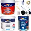 MARSHALL SİL-PAK 7.5LT=10KG-10 Kat Fazla Silinir+Tavan Boya 2.1LT=3.5KG+Panel Kapı Boyası 1LT+Set