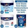 MARSHALL ANTİBAKTERİYEL HİJYEN İç Cephe Boyası 10KG+Tavan Boyası 10KG+Panel Kapı Boyası 1LT