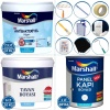 MARSHALL ANTİBAKTERİYEL HİJYEN İç Cephe Boyası 10KG+Tavan Boyası 10KG+Panel Kapı Boyası 1LT+Set