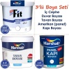 MARSHALL Fit Plastik İç Duvar Boyası 7,5LT=10KG+Tavan Boyası 6LT=10KG+Panel Kapı Boyası 1LT