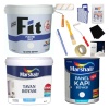 MARSHALL Fit Plastik Duvar Boya 7.5LT=10KG+Tavan Boya 6LT=10KG+Panel Kapı Boya 2.5LT+9 Parça Set