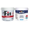 MARSHALL Fit Silikonlu İç Cephe Boyası 7.5LT=10KG+Marshall Tavan Boyası 6LT=10KG ~2+1 Daire İçin